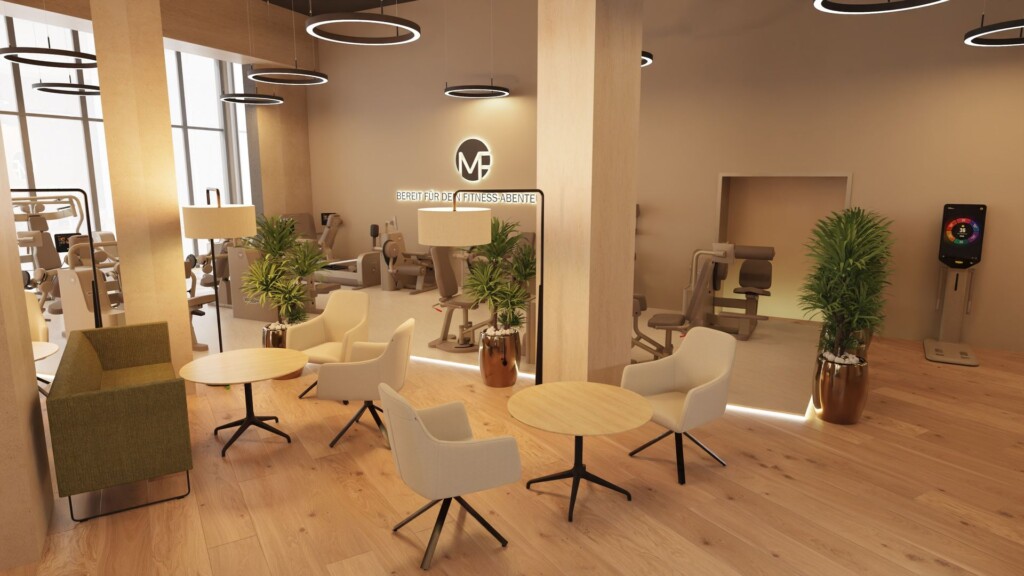 Visualisierung myfitness Graz: Lounge