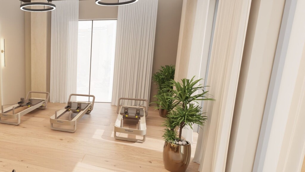 Visualisierung myfitness Graz: Reform Pilates Raum